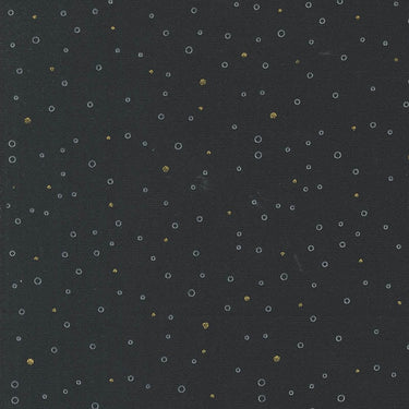 Moda Shimmer Metallic Snowing Dots Ebony 1846-15M Main Image