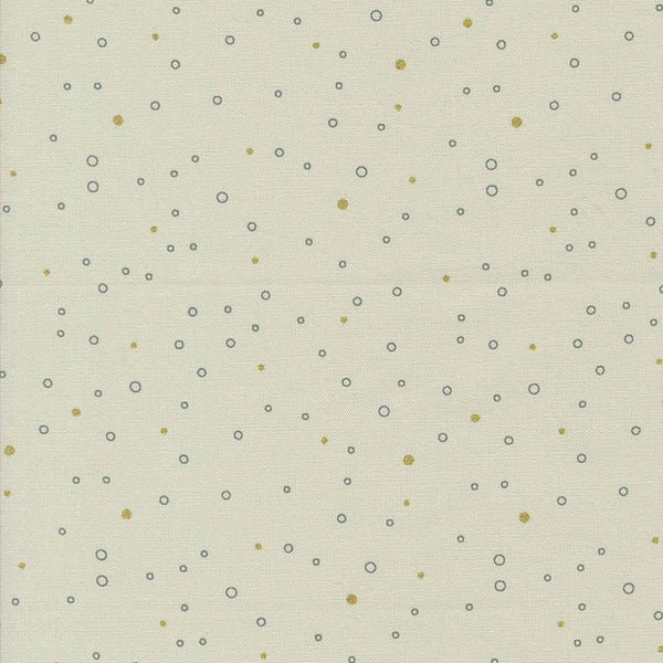 Moda Shimmer Metallic Snowing Dots Ecru 1846-12M Main Image