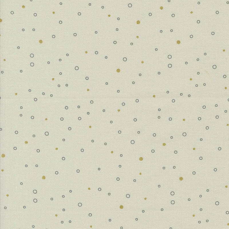 Moda Shimmer Metallic Snowing Dots Ecru 1846-12M Main Image