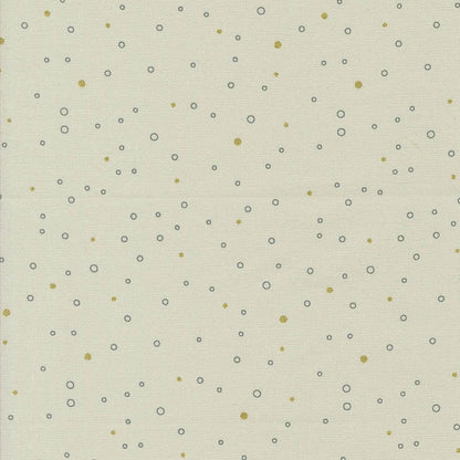 Moda Shimmer Metallic Snowing Dots Ecru 1846-12M Main Image