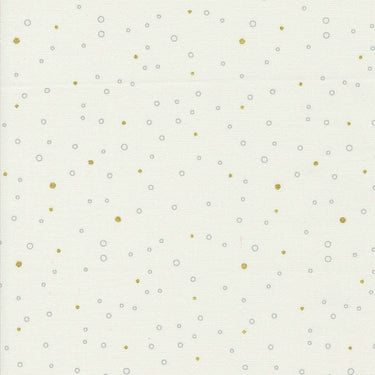 Moda Shimmer Metallic Snowing Dots Ivory 1846-11M Main Image