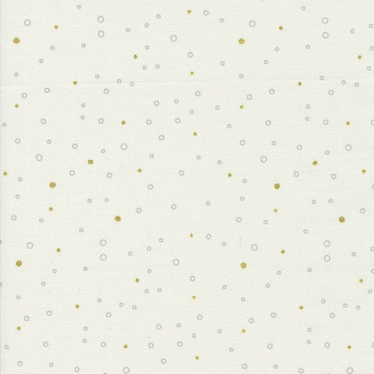 Moda Shimmer Metallic Snowing Dots Ivory 1846-11M Main Image