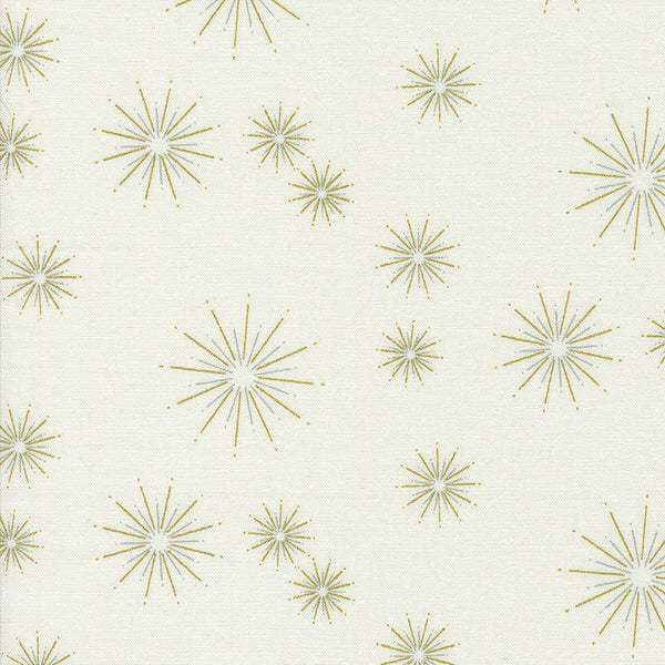 Moda Shimmer Metallic Stars Ivory 1844-11M Main Image