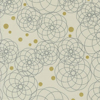 Moda Shimmer Metallic Swirling Circles Ecru 1842-12M Main Image