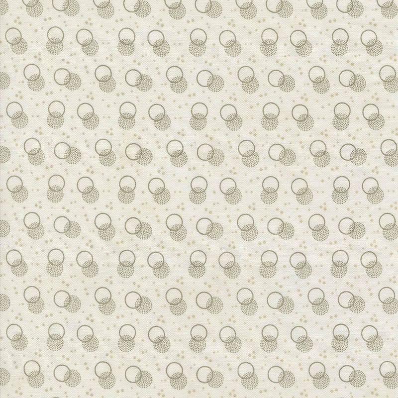 Moda Snowman Gatherings Iv Snowball Shadow Dots Snow Taupe 49253-15