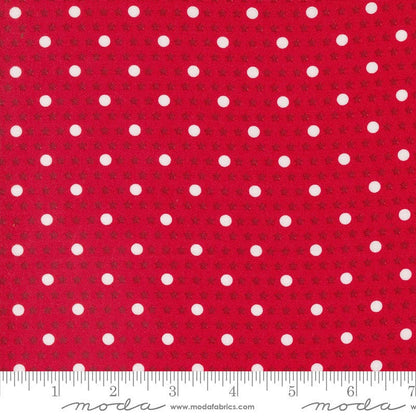 Moda Starberry Polka Dots Red 29186-22 Ruler Image