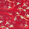 Moda Winterly Birds With Ribbons Crimson 48761-16 Main Image
