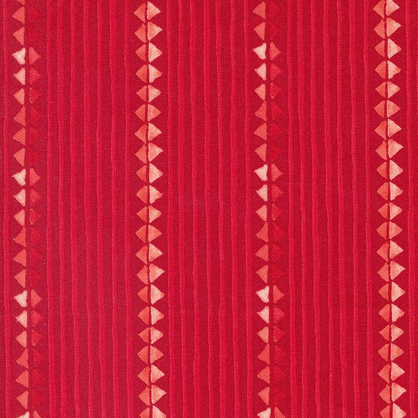 Moda Winterly Ribbon Stripes Crimson 48763-15 Main Image