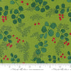 Moda Winterly Greenery And Berries Grass 48764-13 Swatch Image
