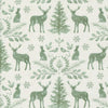 Moda Woodland Winter Damask Animals Snowy White 56092-11 Main Image