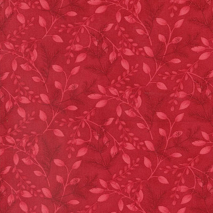 Moda Woodland Winter Greenery Cardinal Red 56093-13 Main Image