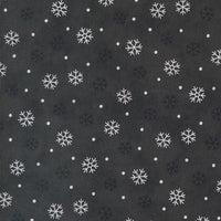 Moda Woodland Winter Snowflake Charcoal Black 56097-17 Main Image