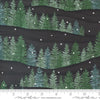 Moda Woodland Winter Tree Line Charcoal Black 56091-17 Ruler Image