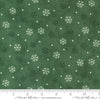 Moda Woodland Winter Snowflake Pine Green 56097-14 Ruler Image