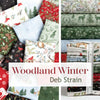 Moda Woodland Winter Fabric Panel Charcoal Black 56099-17 Lifestyle Image