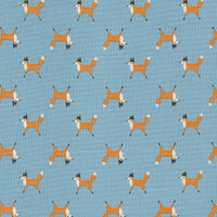 Moda Woodland Wonder Fox Trot Sky 48394-16 Main Image