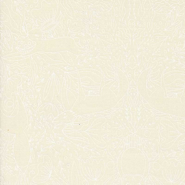 Moda Woodland Wonder Frolic White 48395-31 Main Image