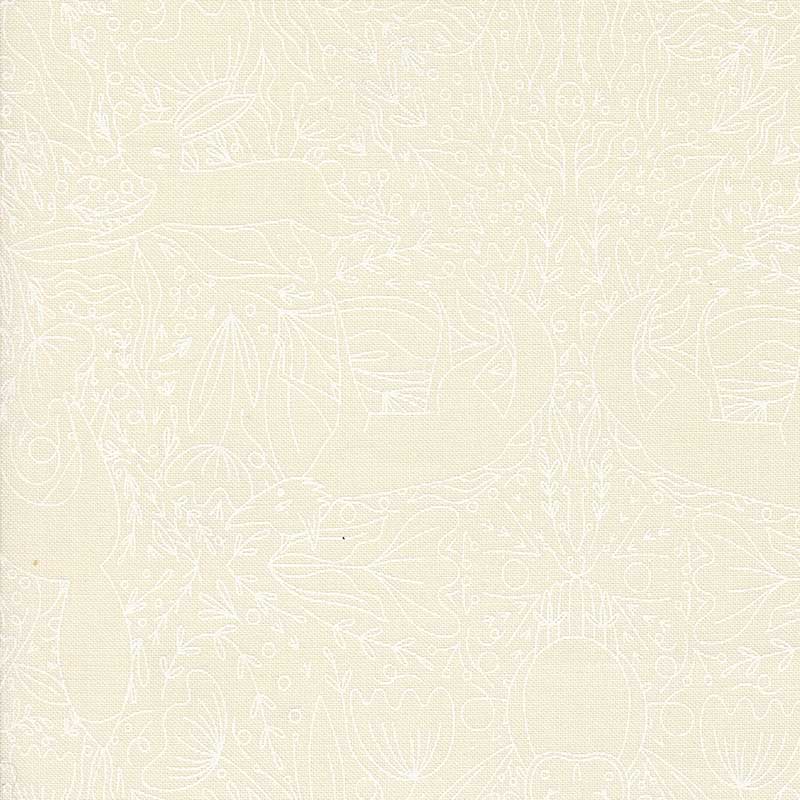 Moda Woodland Wonder Frolic White 48395-31 Main Image