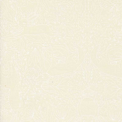 Moda Woodland Wonder Frolic White 48395-31 Main Image