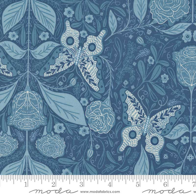 Moda Woodland Wonder Vintage Butterfly Dusk 48391-14 Ruler Image