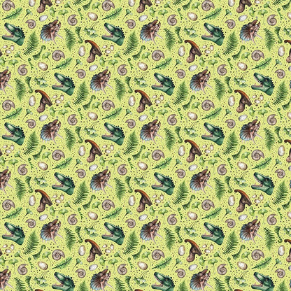 Northcott fabrics Fabric Northcott Fabrics Paleo Tales Digital Multi Toss Green dp26784-72  - The Sewing Studio