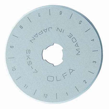 Olfa Rotary Cutters 45mm Olfa replacement rotary cutter blade: 1 pack  - The Sewing Studio