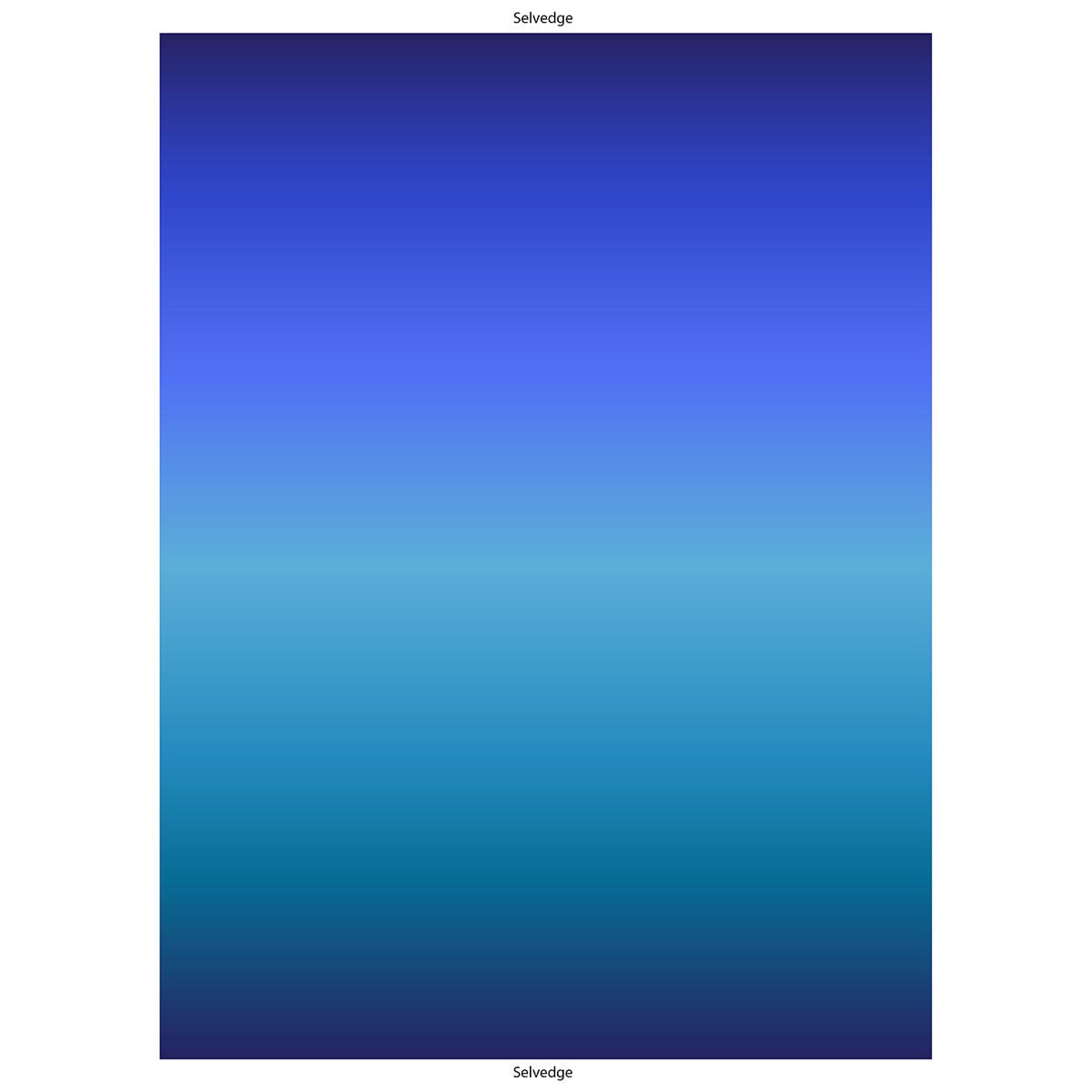 Lewis And Irene Fabric Ombre Blue A444.5