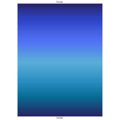 Lewis And Irene Fabric Ombre Blue A444.5