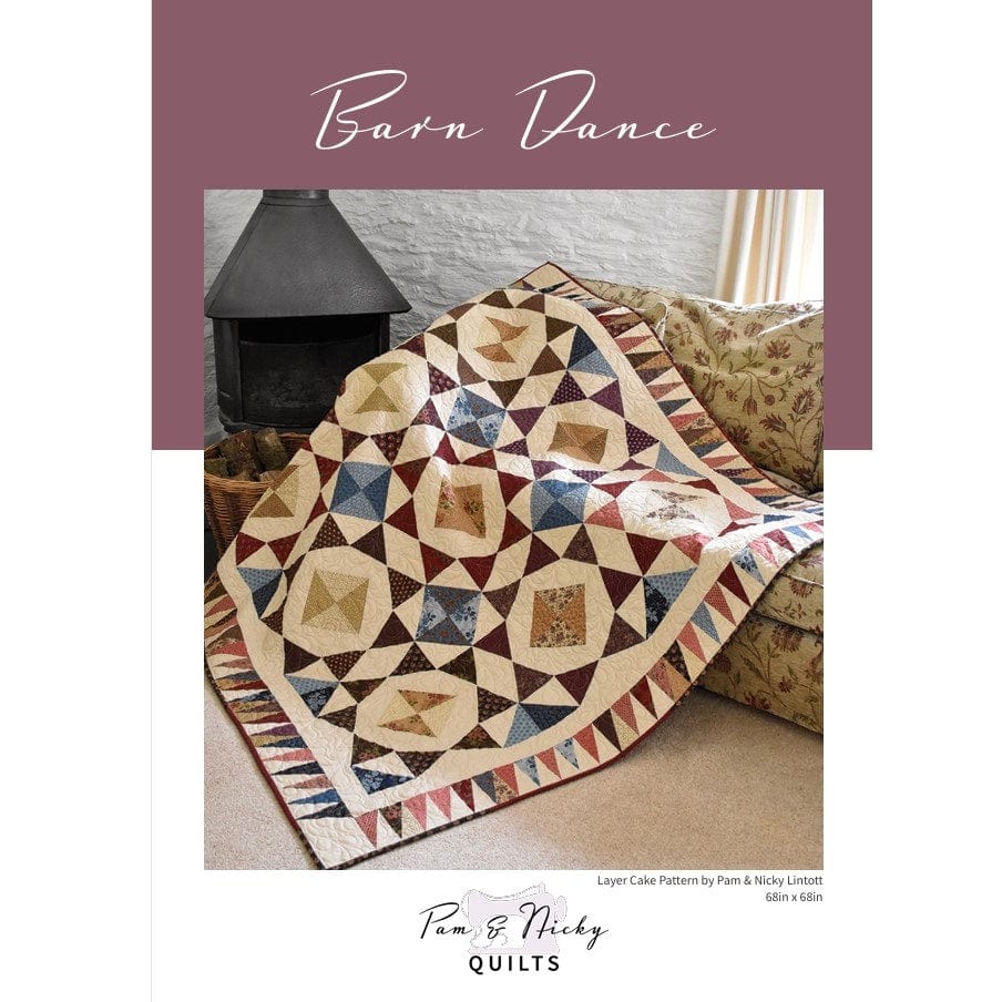 Pam and Nicky Quilts Patterns Barn Dance Quilt Pattern Download  - The Sewing Studio