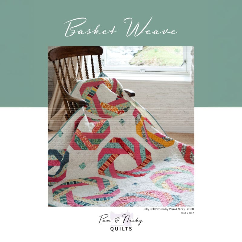 Pam and Nicky Quilts Patterns Basket Weave Quilt Pattern Download  - The Sewing Studio