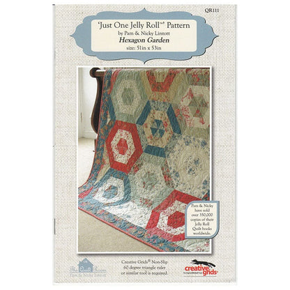 Pam and Nicky Quilts Patterns Hexagon Garden Quilt Pattern Download  - The Sewing Studio