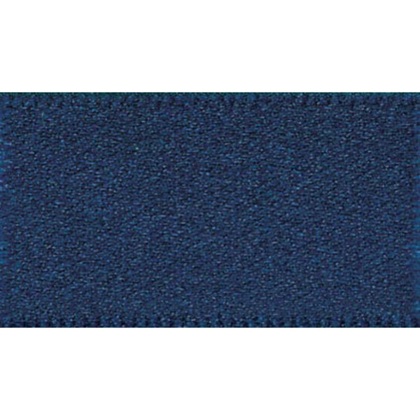 Double Faced Satin Ribbon: Navy Blue: 15mm wide. Price per metre.