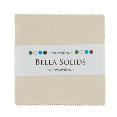 Moda Fabric Bella Solids Charm Pack Natural