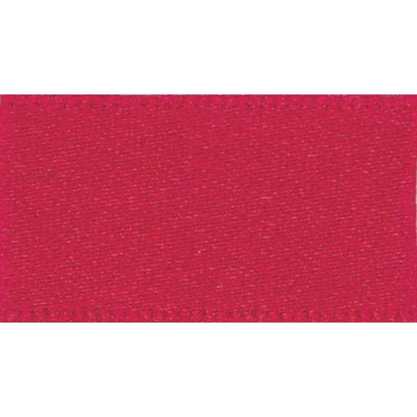 Double Faced Satin Ribbon: Red: 35mm Wide. Price per metre.
