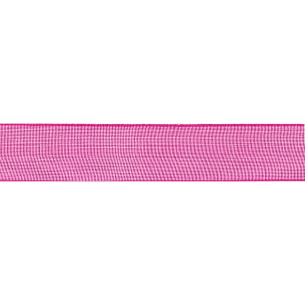 Super Sheer Ribbon: 10mm: Shocking Pink. Price per metre.