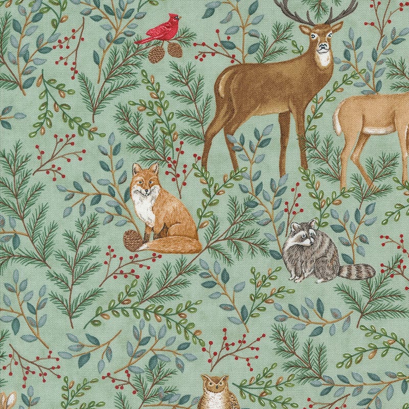 Quilting Treasures Fabric Moda Woodland Winter  - The Sewing Studio