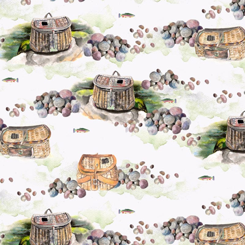 RJR Fabrics Fabric Daily Catch Fish Day Neutrals TM301-NE1D  - The Sewing Studio