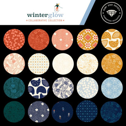 Ruby Star Society Fabric Pre Cuts Moda Ruby Star Winterglow Charm Pack RS5105PP  - The Sewing Studio