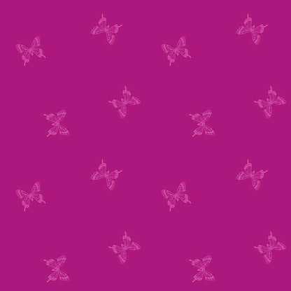 Ruby Star Society Fabric Ruby Star Backyard Tiny Butterflies Berry RS2092-13