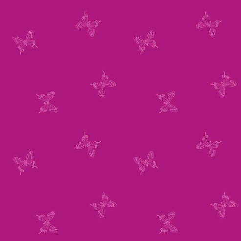 Ruby Star Society Fabric Ruby Star Backyard Tiny Butterflies Berry RS2092-13