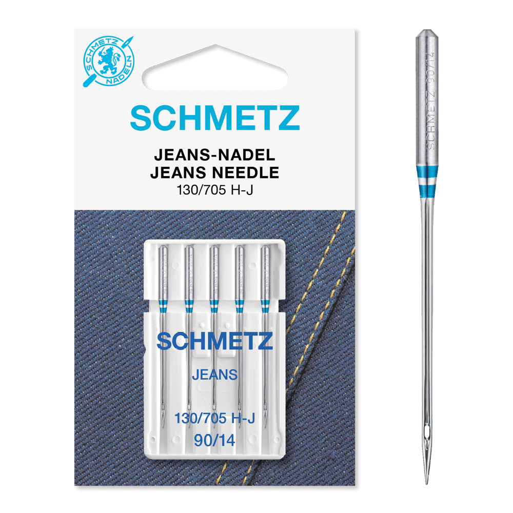 Schmetz Machine Needles Schmetz Sewing Machine Needles: Jeans Size 90/14. Pack of 5 needles.  - The Sewing Studio