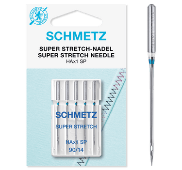 Schmetz Machine Needles Schmetz Sewing Machine Needles: Super Stretch Size 90/14. Pack of 5 needles.  - The Sewing Studio for sale UK - The Sewing Studio