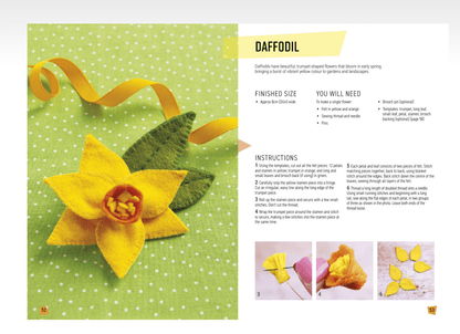 Search Press Books All-New Twenty to Make: Felt Flowers Book  - The Sewing Studio