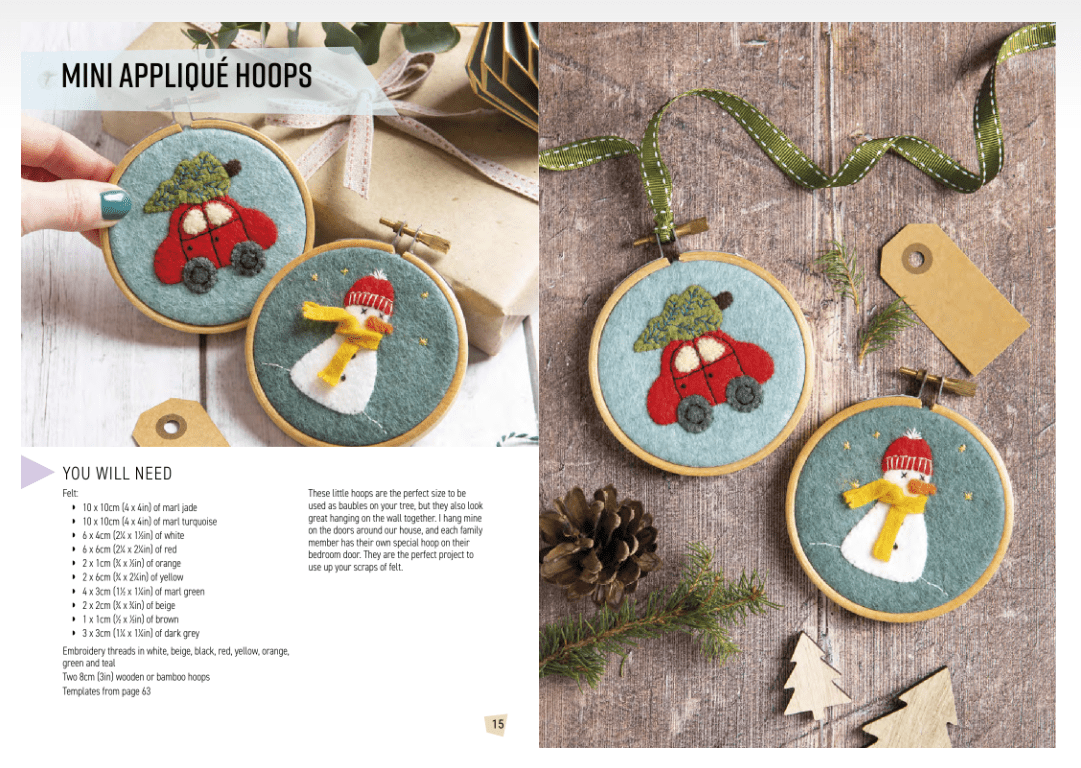 Search Press Books All-New Twenty to Make: Festive Felt Decorations  - The Sewing Studio