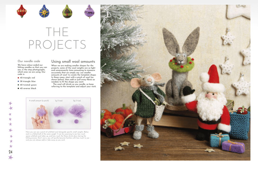 Search Press Books Needle Felting Christmas Book  - The Sewing Studio