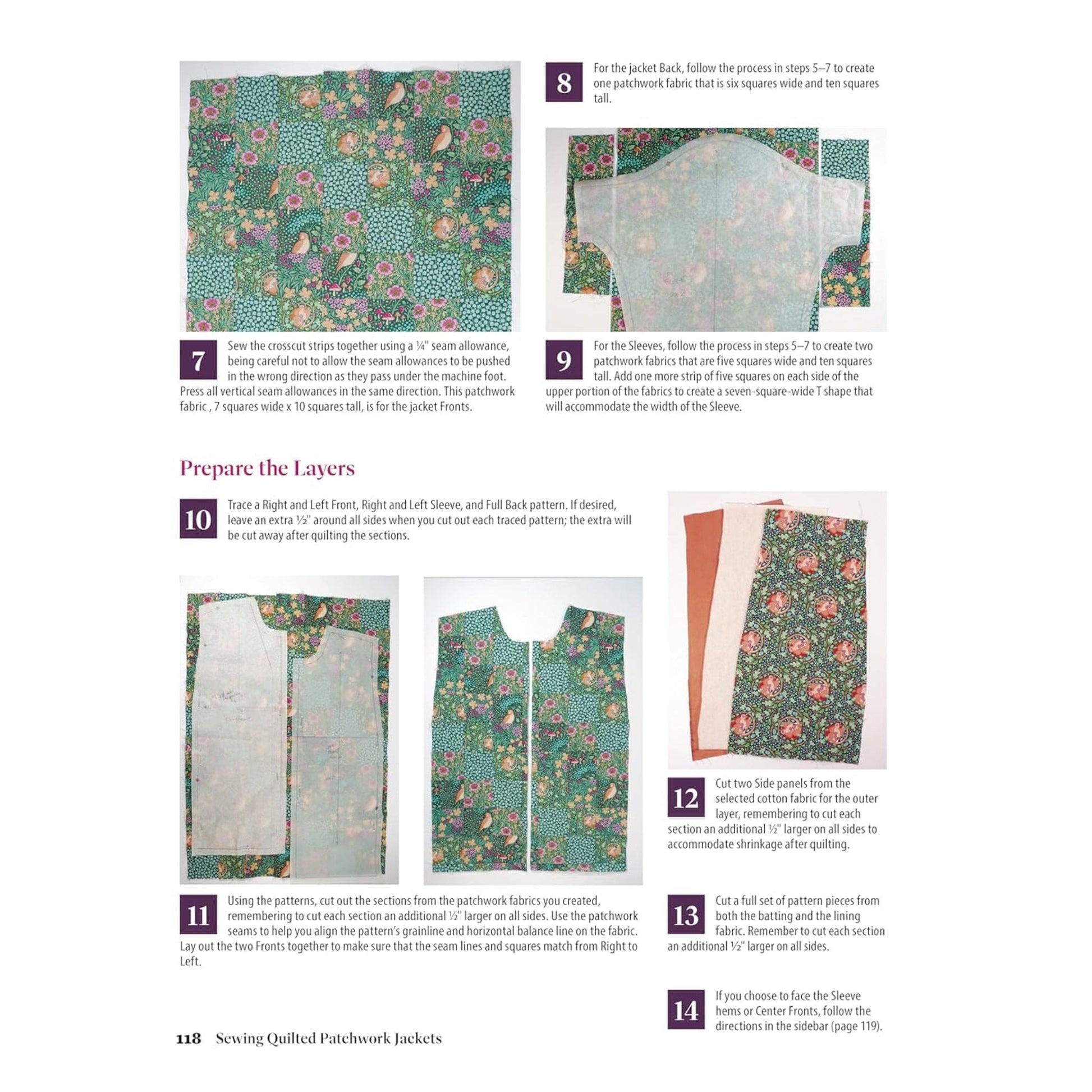 Search Press Books Sewing Quilted Patchwork Jackets  - The Sewing Studio