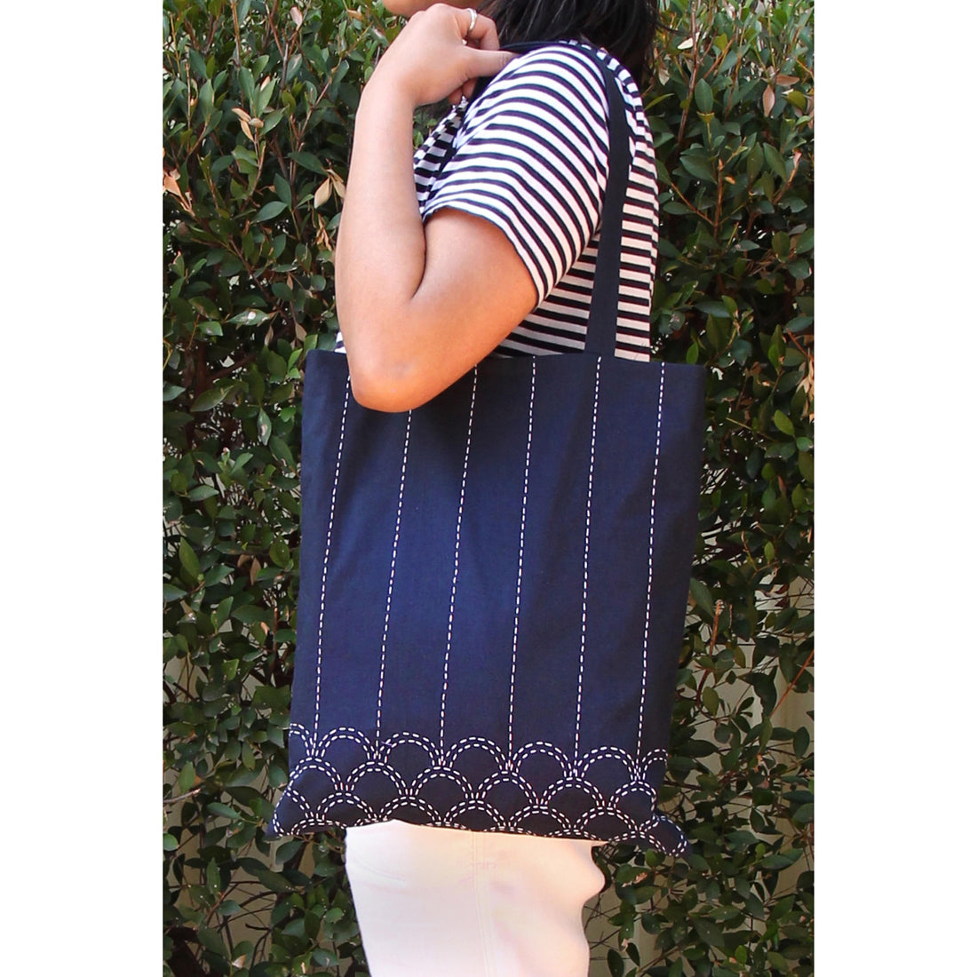 Sew Easy Craft Accessories Sashiko: Tote Bag Kit  - The Sewing Studio