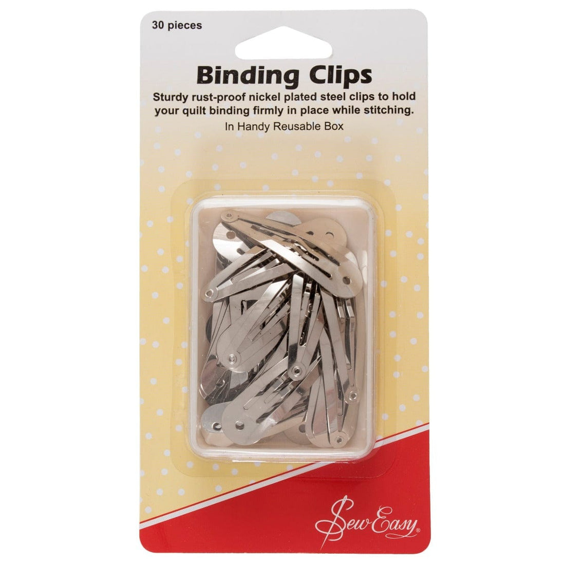 Sew Easy Quilting Accessories Sew Easy Binding Clips  - The Sewing Studio