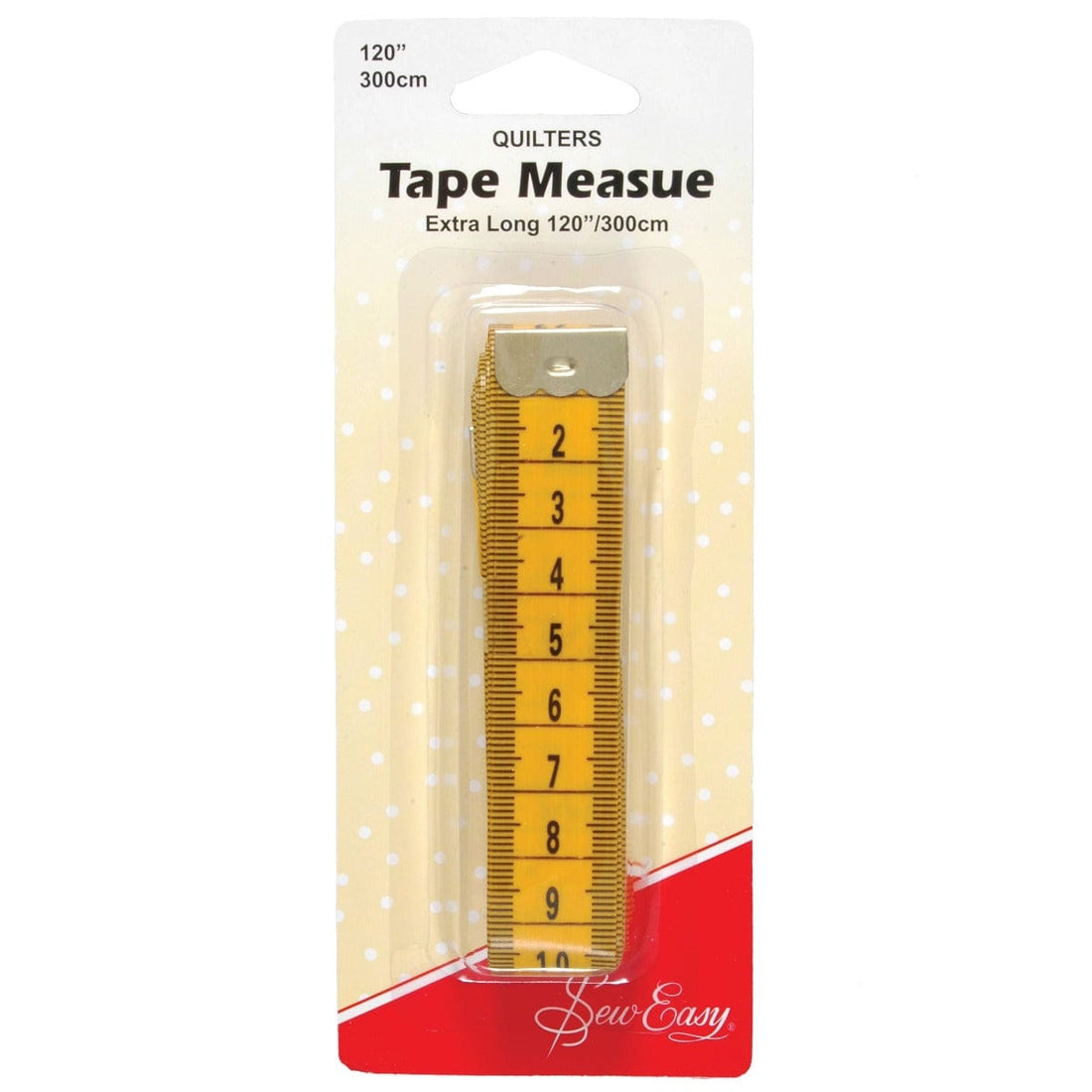 Sew Easy Quilting Accessories Sew Easy: Quilters Tape Measure: Extra long  - The Sewing Studio