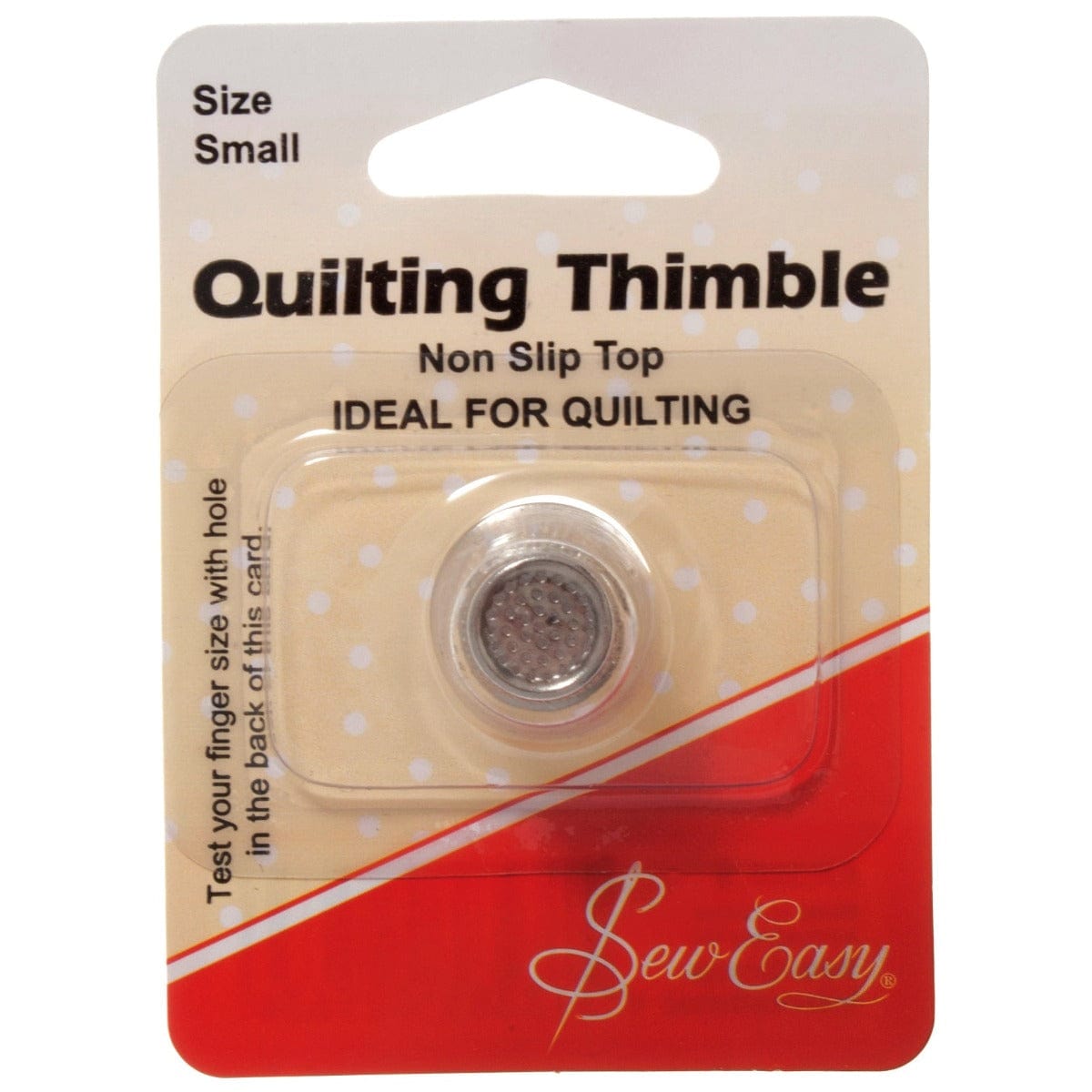 Sew Easy Quilting Accessories Sew Easy Quilters Thimble Non Slip: Small  - The Sewing Studio